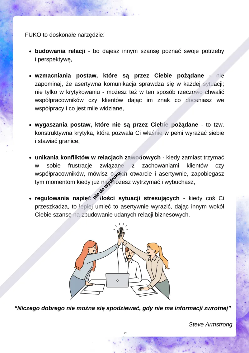 Workbook Wyraź siebie - jak nie dać się innym rozstawiać po kątach w biznesie - obrazek 4